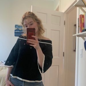 beautiful off the shoulder sweater